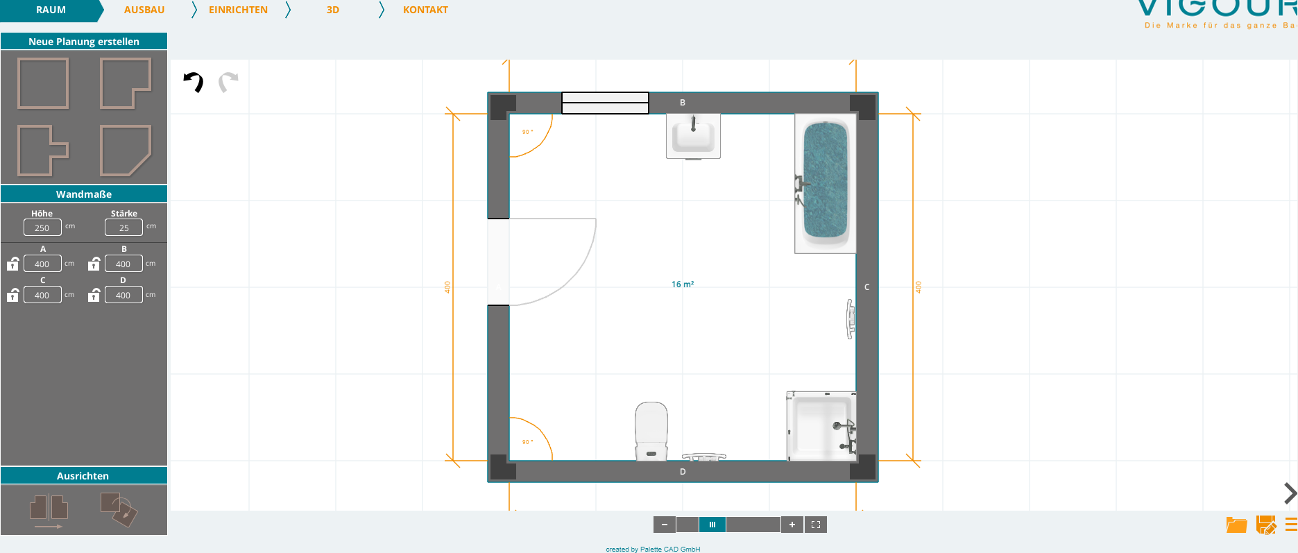 3d Badplaner von Palette CAD bei Vigour