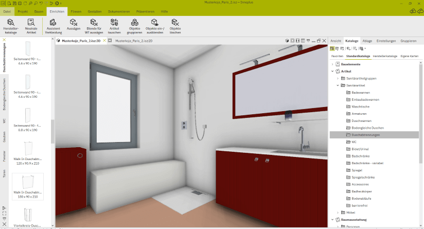 Einfaches Platzieren aller Objekte direkt in der 3D-Ansicht mittels Drag und Drop