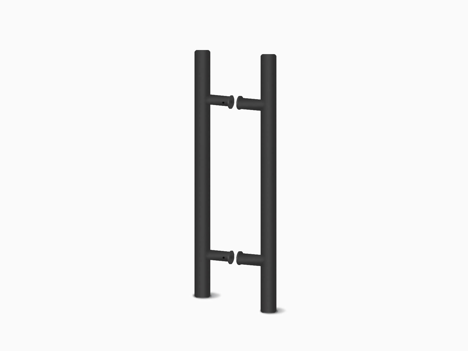 Schwarz matte Griffstange für Glasduschen in schwarz matt
