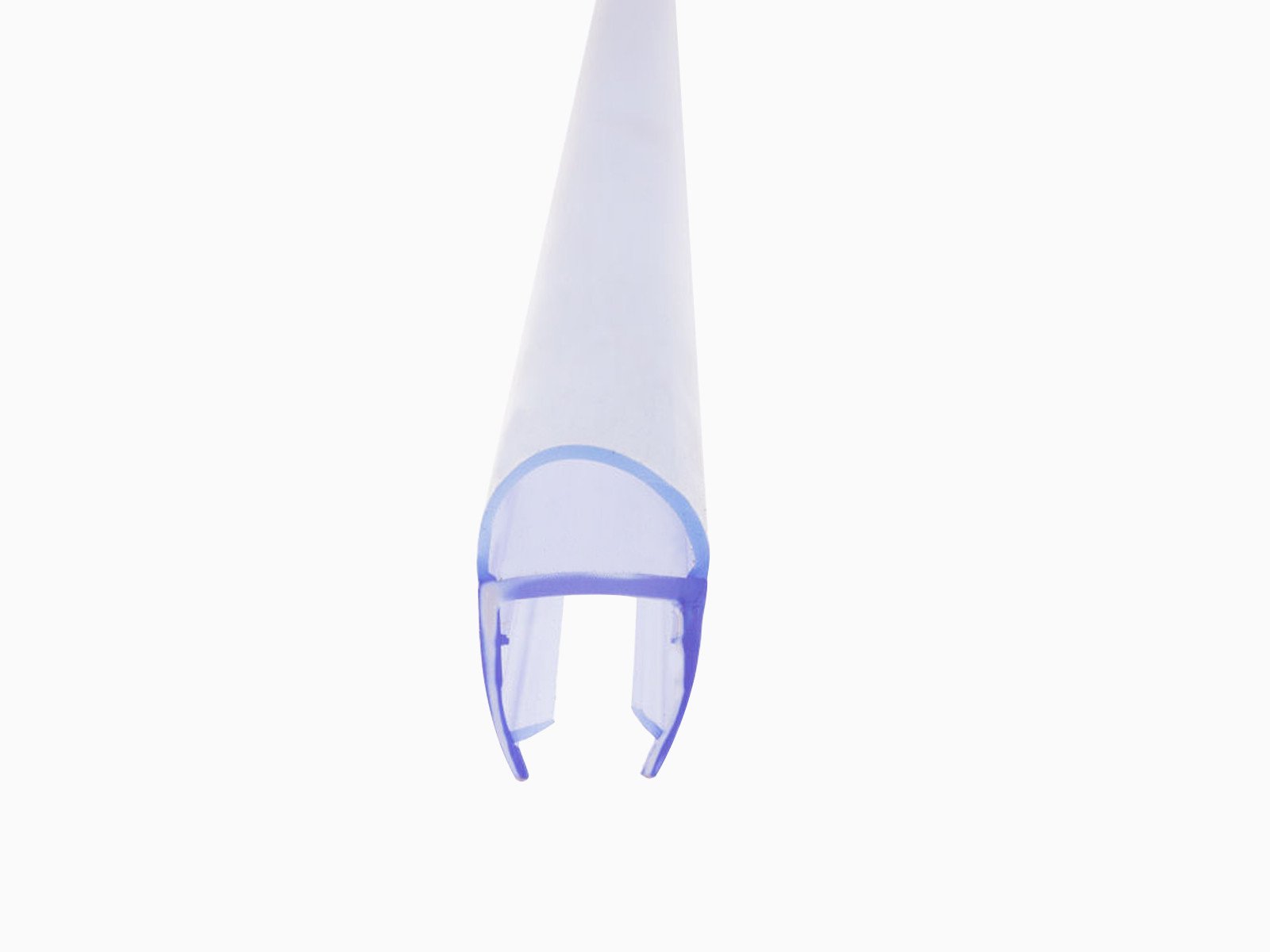 Schlauchdichtung für Scharnierseite einer Glasdusche