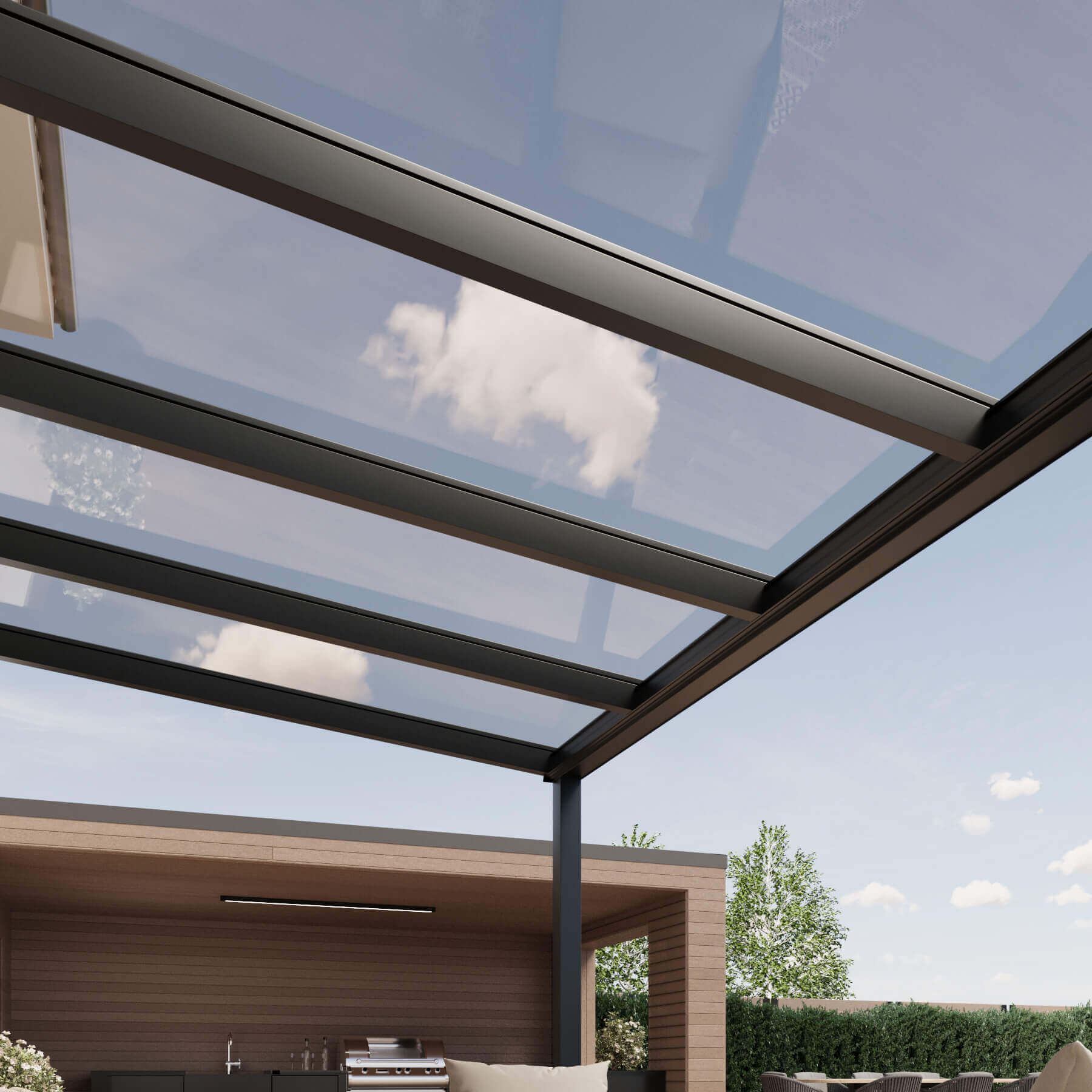 Terrassenüberdachung SKY PURE mit Sonnenschutzverglasung