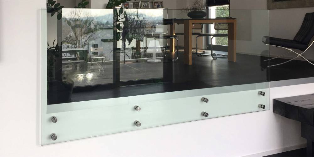 Glasrailing für Balkon und Dachterrasse