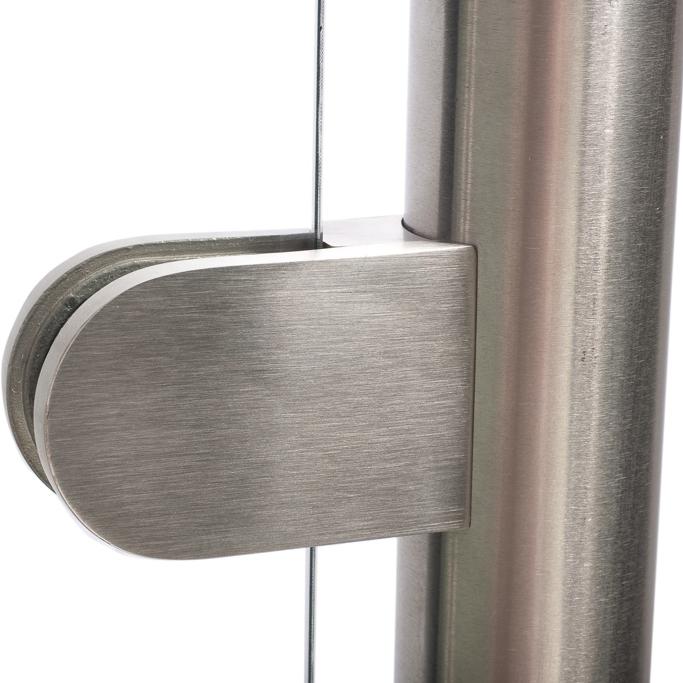 20 mm Spalt zwischen Glas und Pfosten Transvent